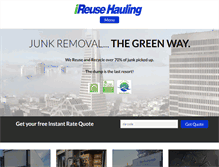 Tablet Screenshot of ireusehauling.com